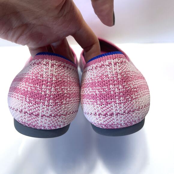ROTHY'S NWOT Rare Breast Cancer Plaid Pointed Flats in Pink Size 11.5 - Picture 9 of 12